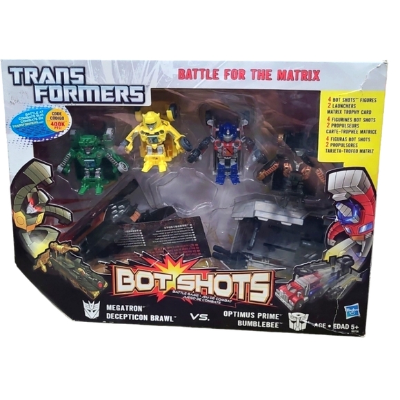 Transformers Bot Shots Battle For The Matrix Optimus Megatron Bee Brawl Launcher - Picture 2 of 10